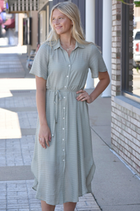 Heather Button Down Dress