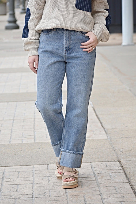 Taytum Cuffed Boyfriend Jeans