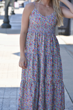 Vibrant floral maxi dress 