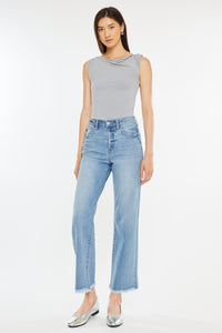 Almada High Rise Slim Wide Leg Jeans