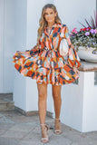 Burgess Print Balloon Sleeve Dress