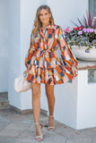 Burgess Print Balloon Sleeve Dress