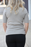 Boston Mock Neck Sweater Top