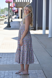 Vibrant floral maxi dress 