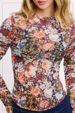 Kennedy Semi Sheer Floral Mesh Top