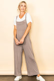 Taupe overall jumpsuit