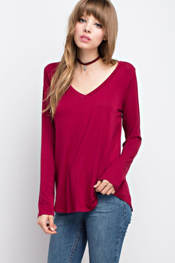 Cindi Basic Long Sleeve Top