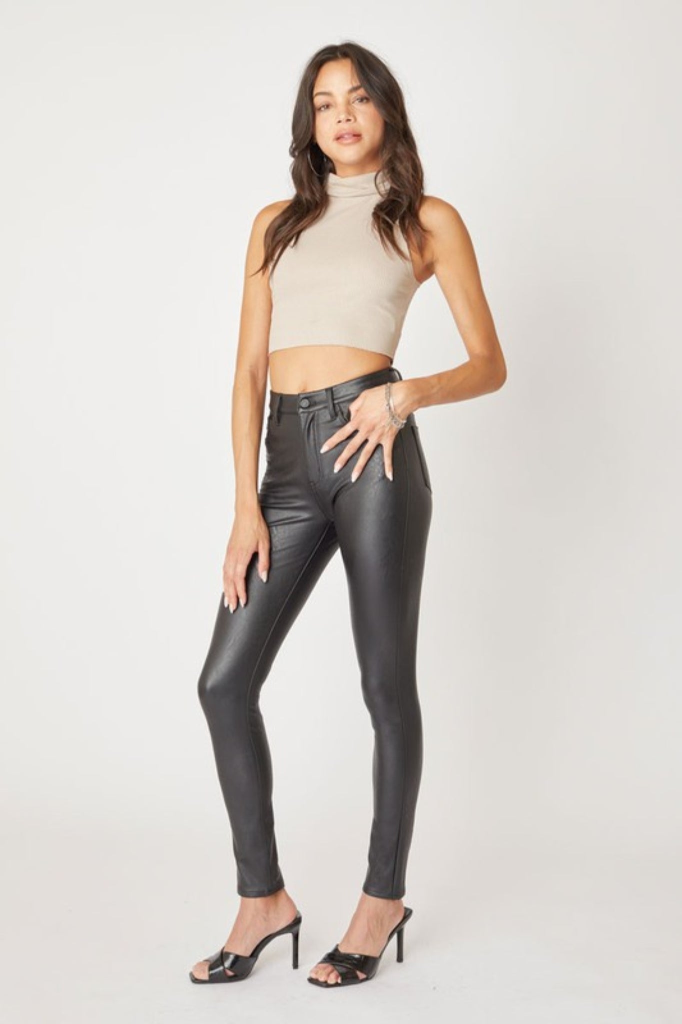 Zurich High Rise Faux Leather Pants – urbanity online and boutique